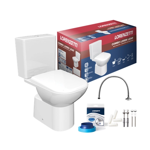 Combo Bacia Loren Lead com Caixa Acoplada